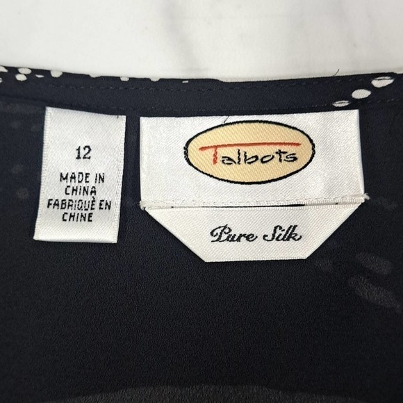 Talbots back and white flowy straight skirt size 12 - Picture 3 of 4